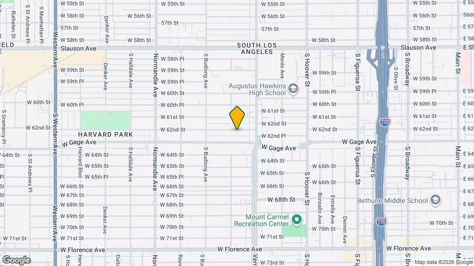 1048 W 62nd St Map and Location Details