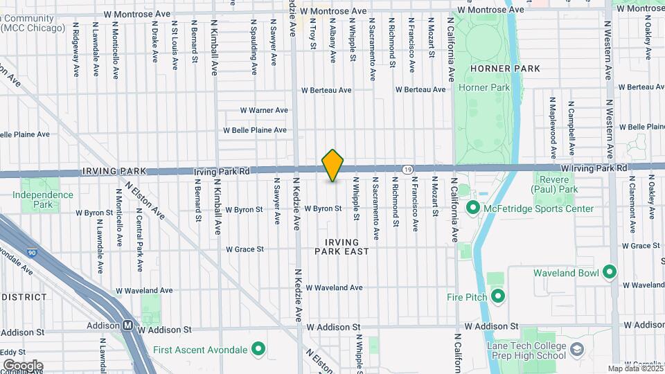 3928 N Albany Ave Map and Location Details