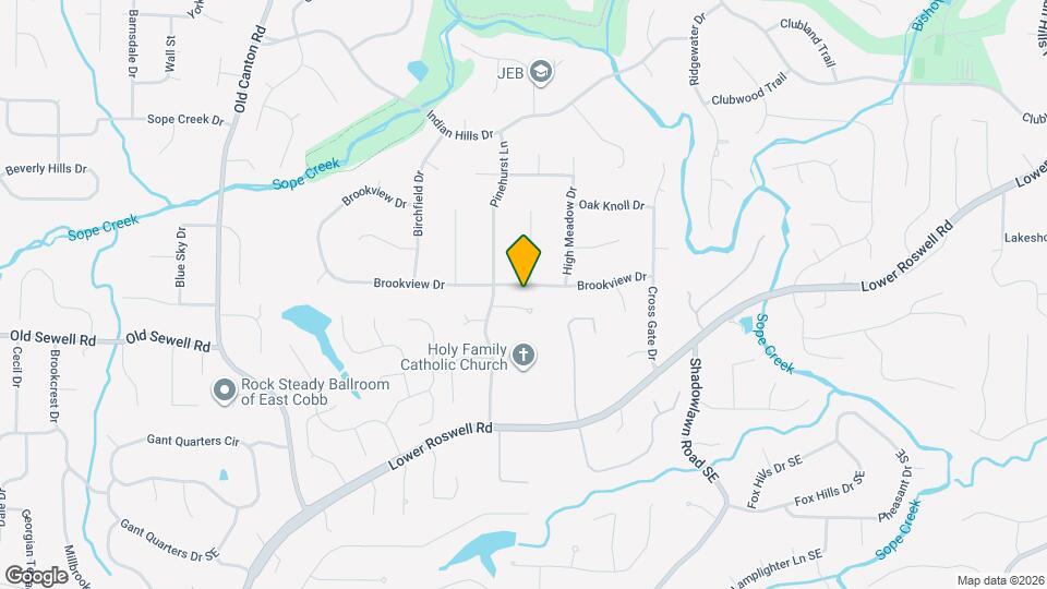 3436 Brookview Dr Map and Location Details