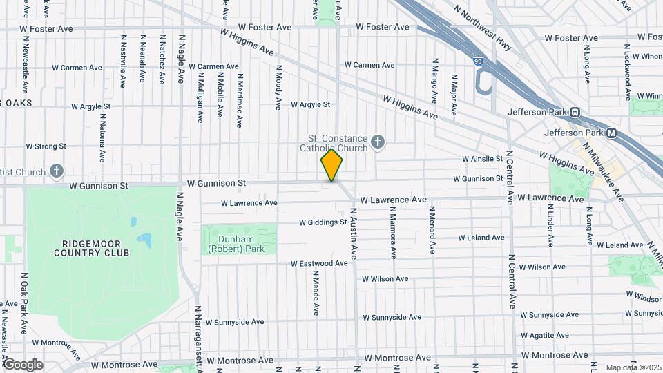 6011 W Gunnison St Map and Location Details