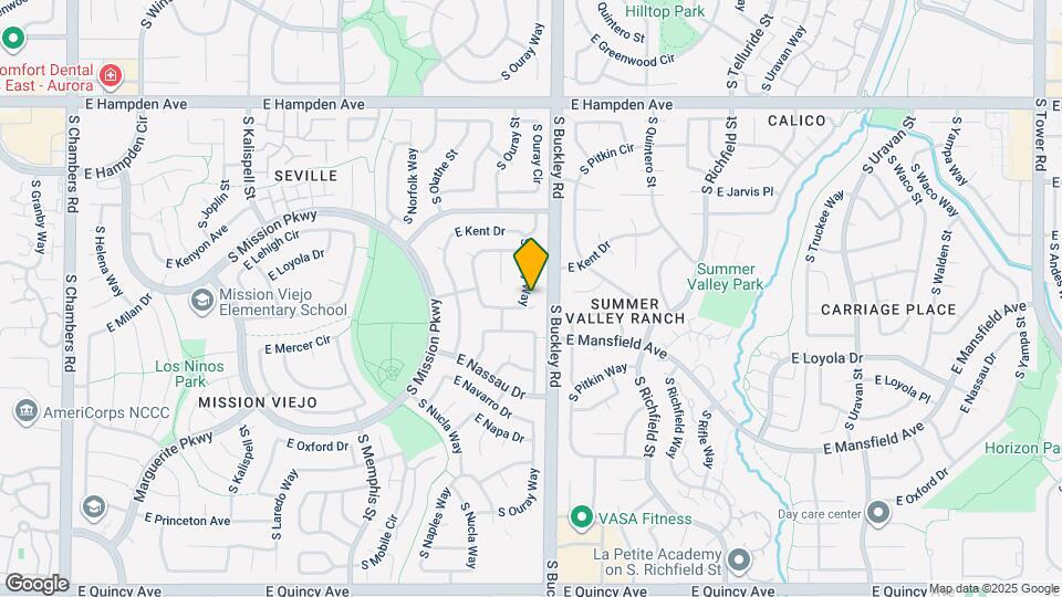 3828 S Ouray Way Map and Location Details