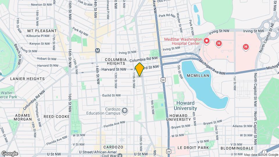 1004 Girard St NW Map and Location Details