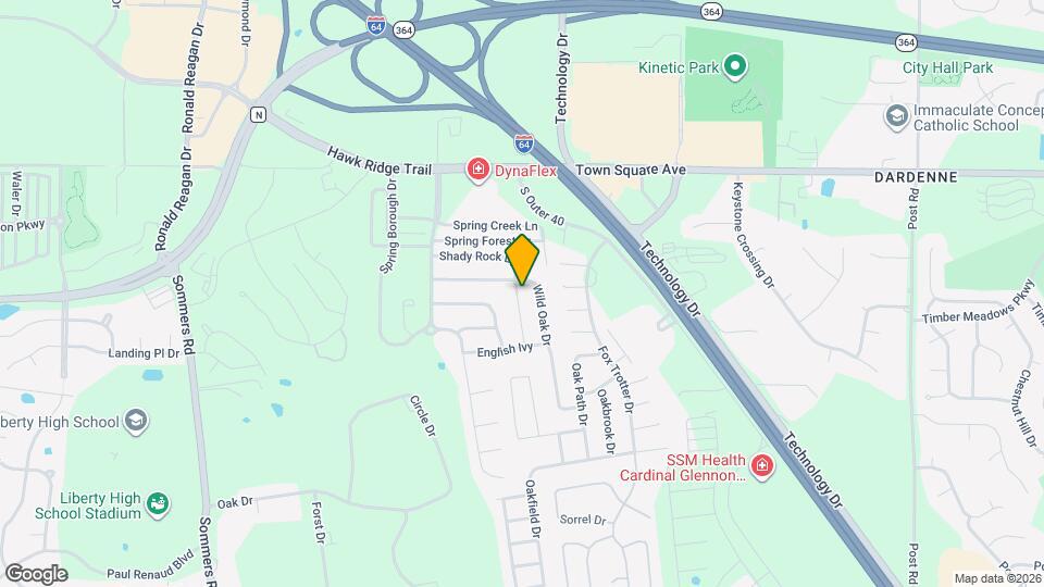 307 Shady Rock Ln Map and Location Details