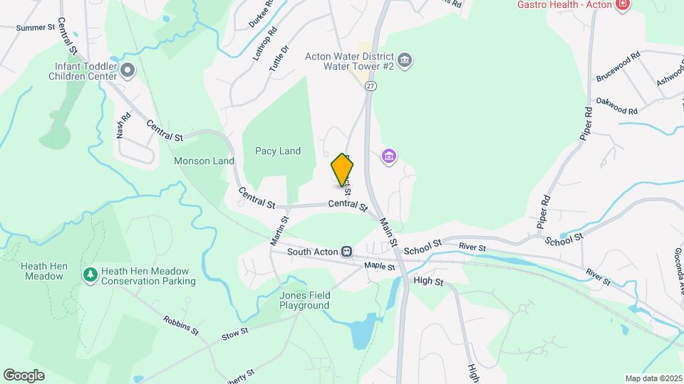 21 Central St, Unit B Map and Location Details