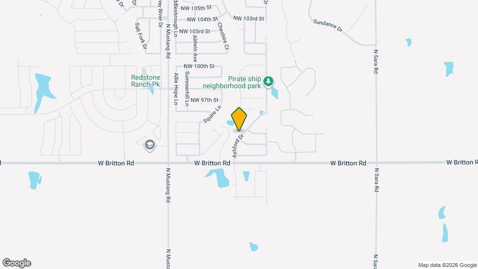 9501 Ashford Dr Map and Location Details