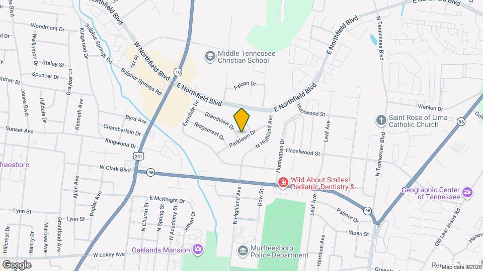 323 Grandview Dr Map and Location Details