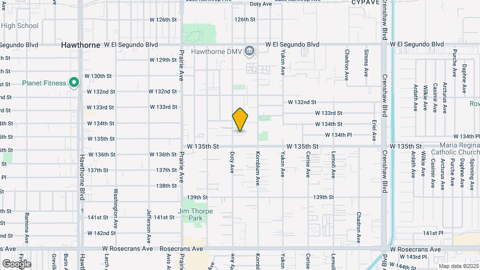 14323 Cerise Ave Map and Location Details