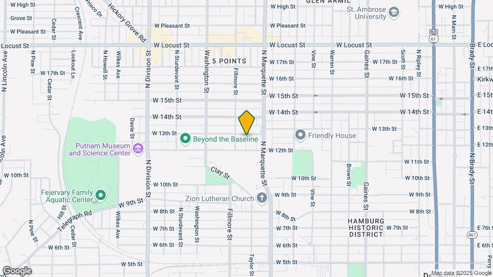 1335 W 13th St Mapa y Detalles de la Ubicación