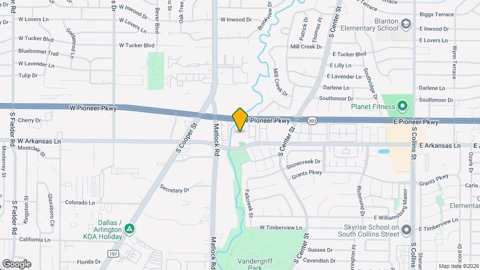 412 W Pioneer Pkwy Map and Location Details