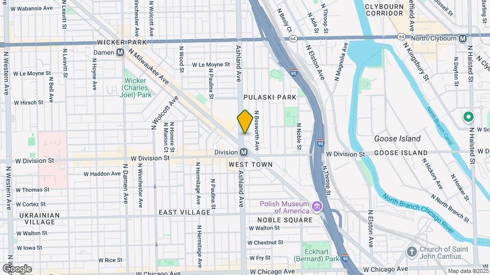 1235 N Ashland Ave Map and Location Details
