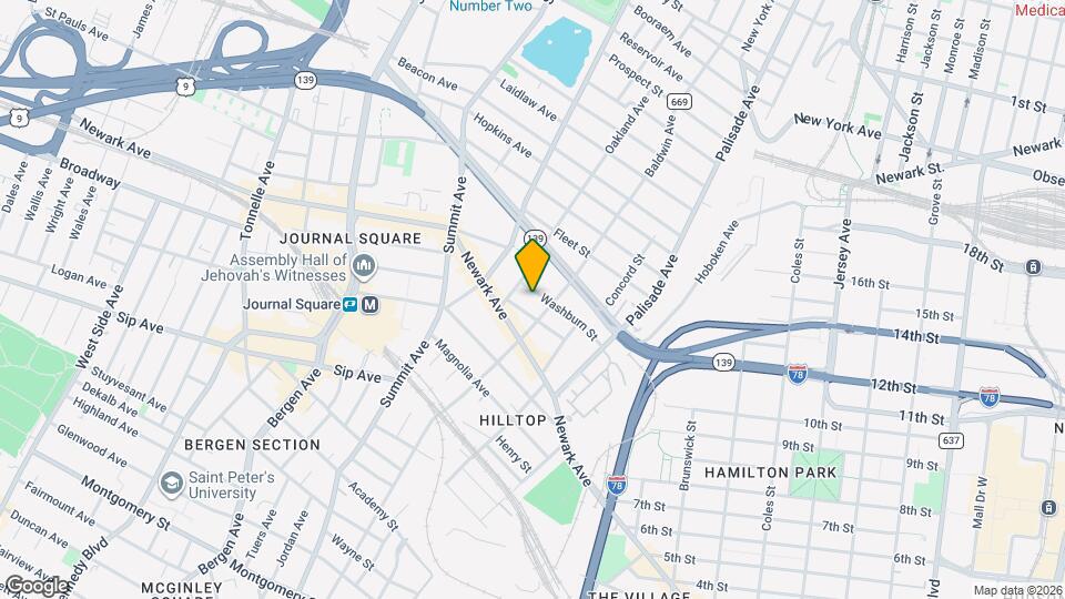 57 Washburn St Map and Location Details