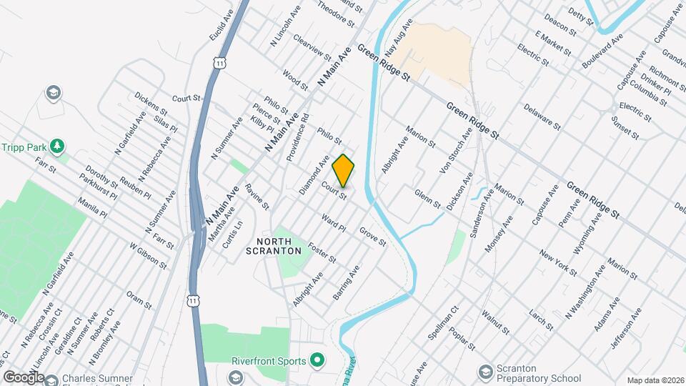 612 Court St Map and Location Details