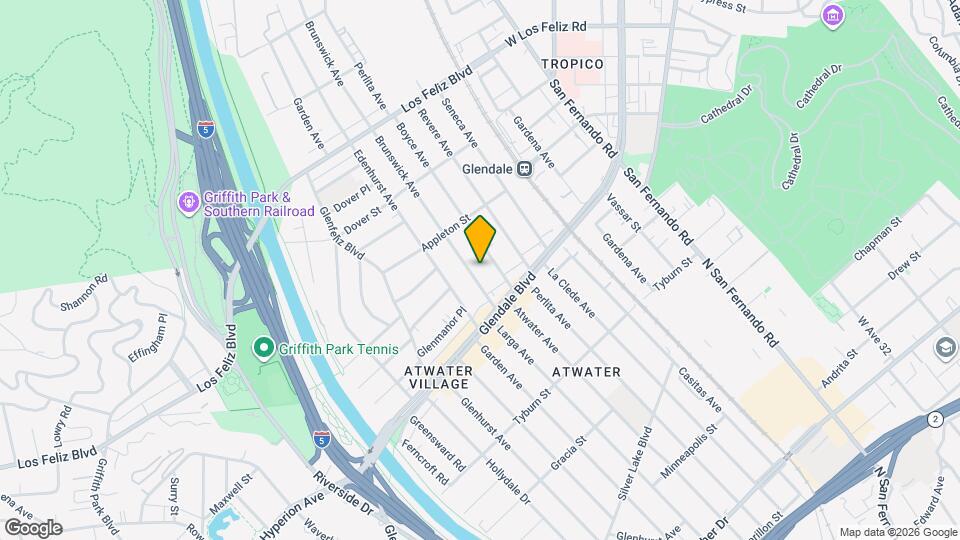 3647 1/2 Brunswick Ave Map and Location Details