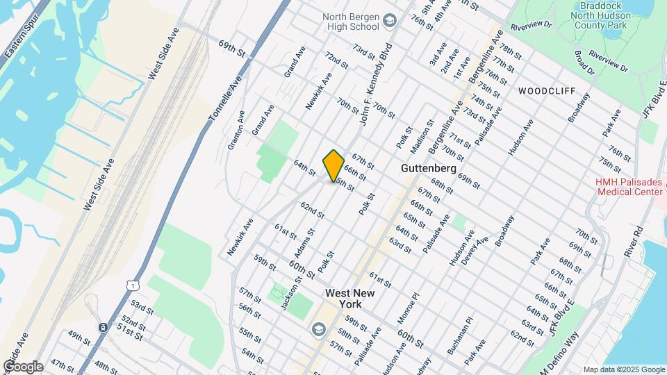 6401 Adams St, Unit 1R Map and Location Details