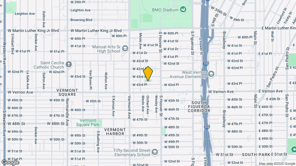 847 W 43rd Pl Mapa y Detalles de la Ubicación