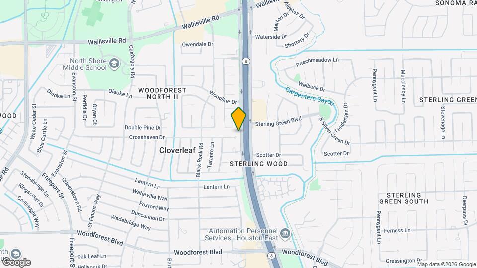 14611 Crosshaven Dr Map and Location Details