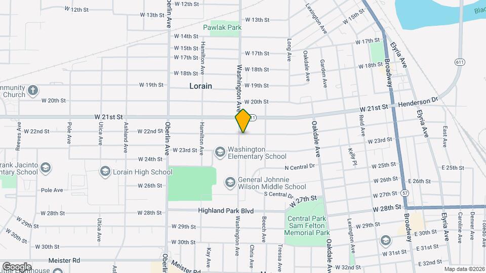 939 W 22nd St Map and Location Details