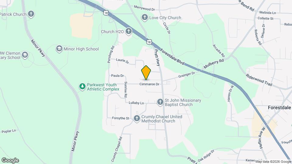 308 Cimmaron Dr Map and Location Details