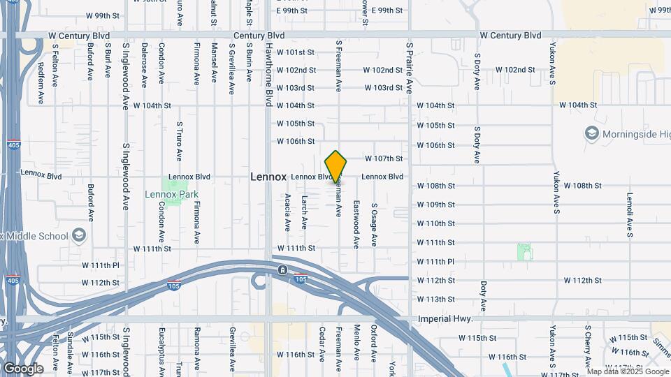 10817-10819 S Freeman Ave Map and Location Details