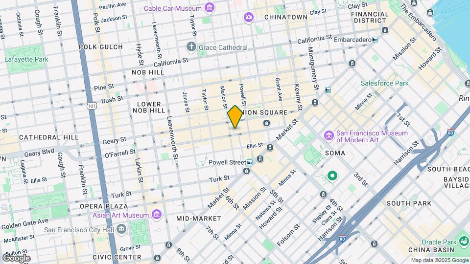 280-282 O'Farrell St Map and Location Details