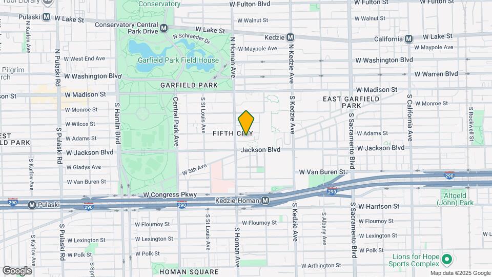 3339 W Adams St Map and Location Details