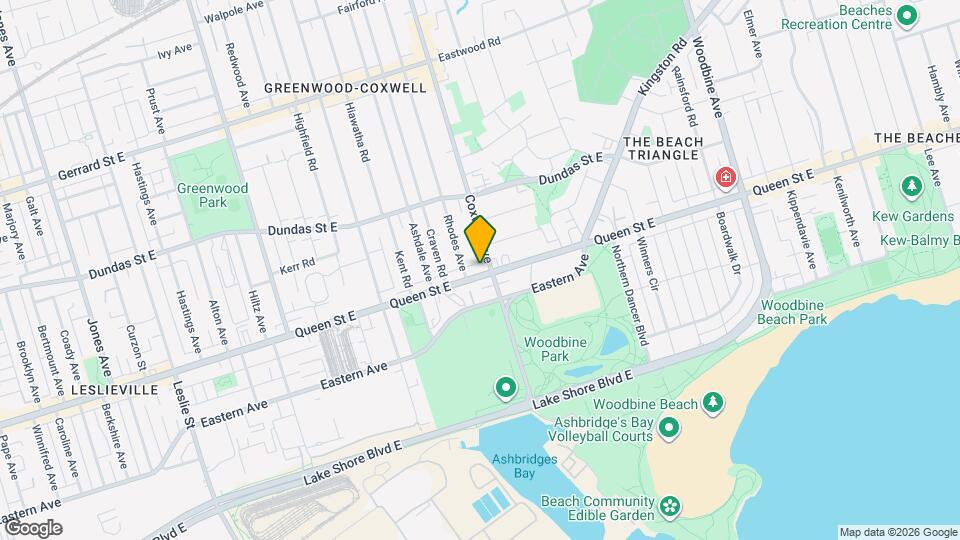 1602 Queen St E Map and Location Details