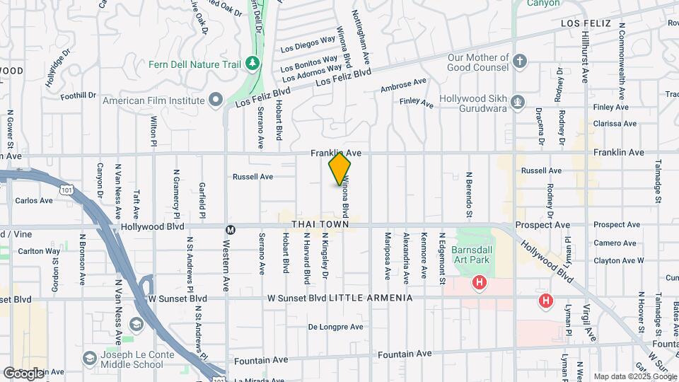 1759 Winona Blvd Map and Location Details