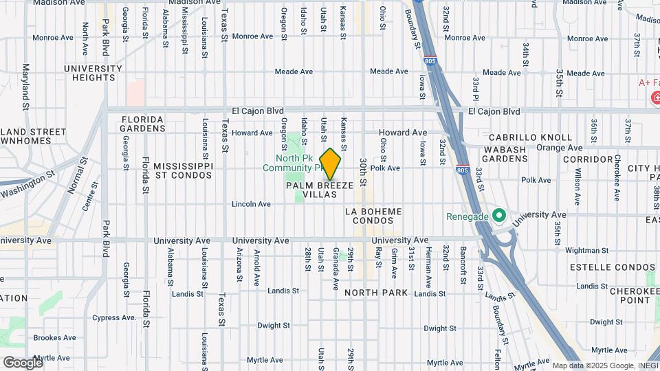 4055 Utah St Map and Location Details