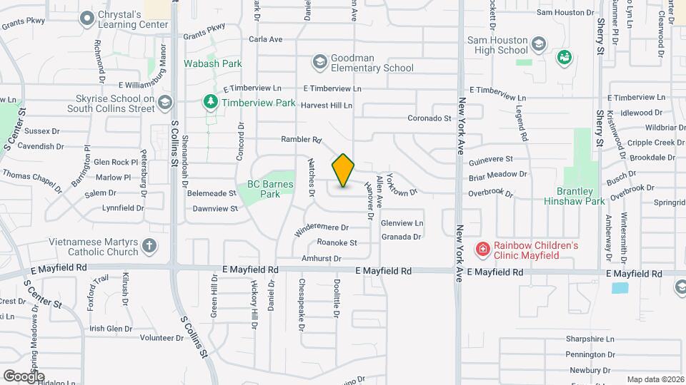 1517 Vanderbilt Dr Map and Location Details