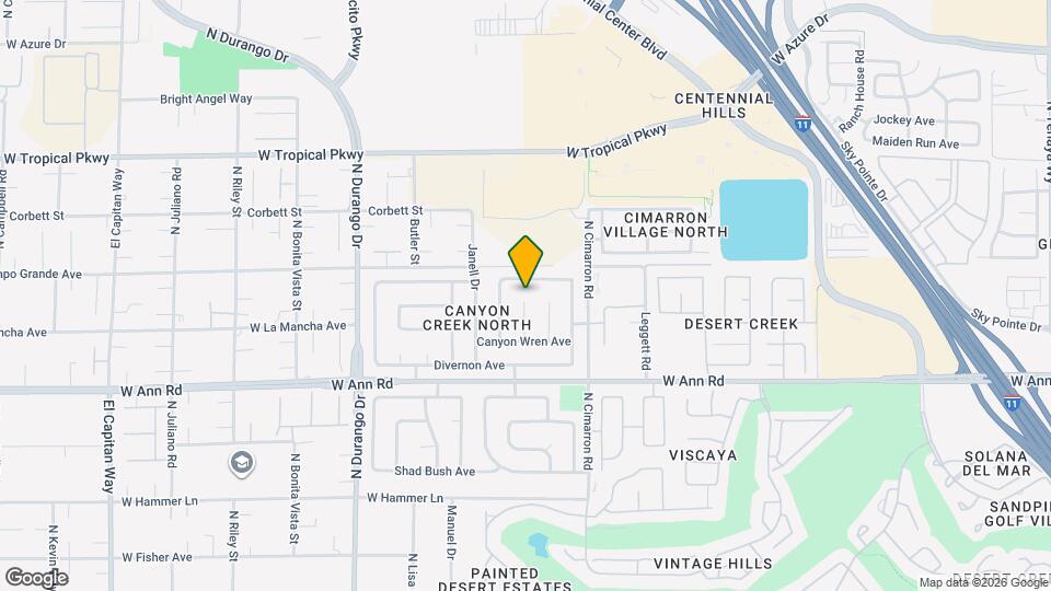 5728 Owl Butte Ct Map and Location Details