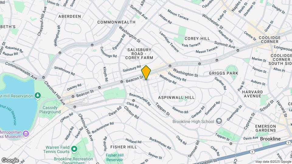 352 Tappan St, Unit 1 Map and Location Details
