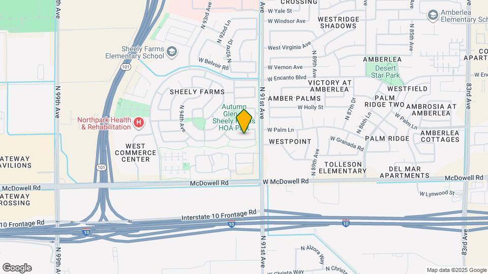 9128 W Berkeley Rd Mapa y Detalles de la Ubicación