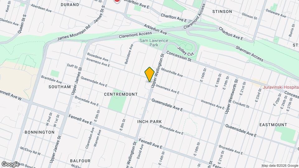 500 Upper Wellington Map and Location Details