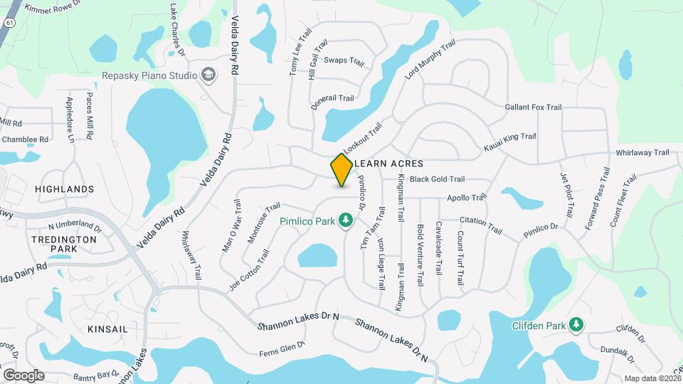 6742 Alan-A-Dale Trail Map and Location Details