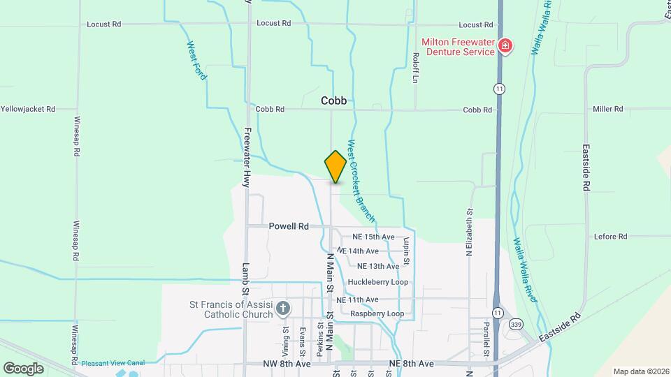 3 Bed, 2 Bath Home with Open Yard in Desirable Orchards Area Mapa y Detalles de la Ubicación