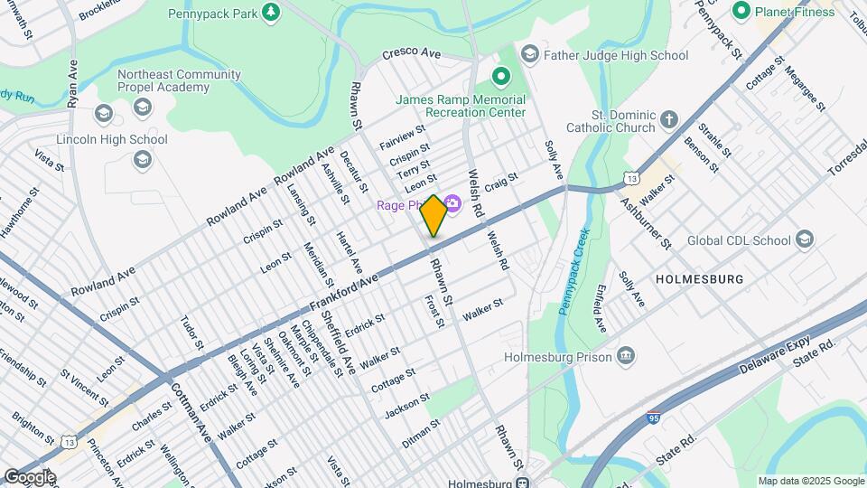 8004 Frankford Ave Map and Location Details
