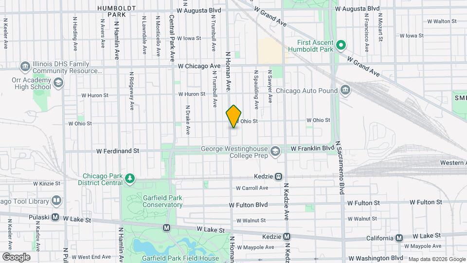 527 N Homan Ave., Unit 2 Mapa y Detalles de la Ubicación