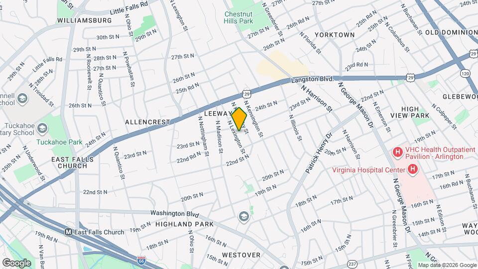 2227 N Lexington St Mapa y Detalles de la Ubicación