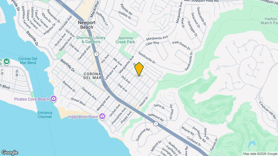 703 Orchid Ave Map and Location Details