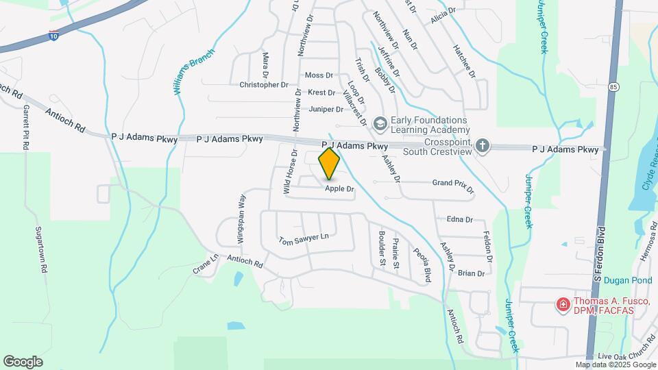 321 Apple Dr Map and Location Details