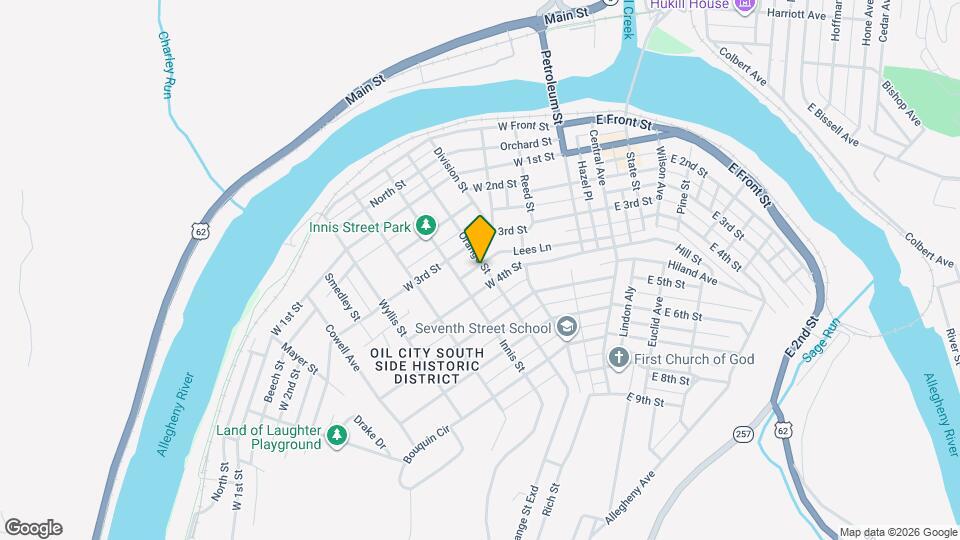 308 Orange St Mapa y Detalles de la Ubicación