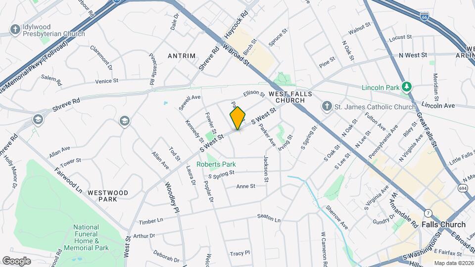 323 S West St Map and Location Details