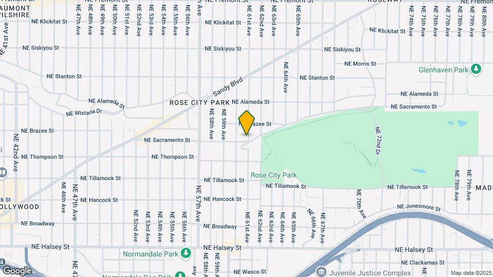 6035 NE Sacramento St Map and Location Details