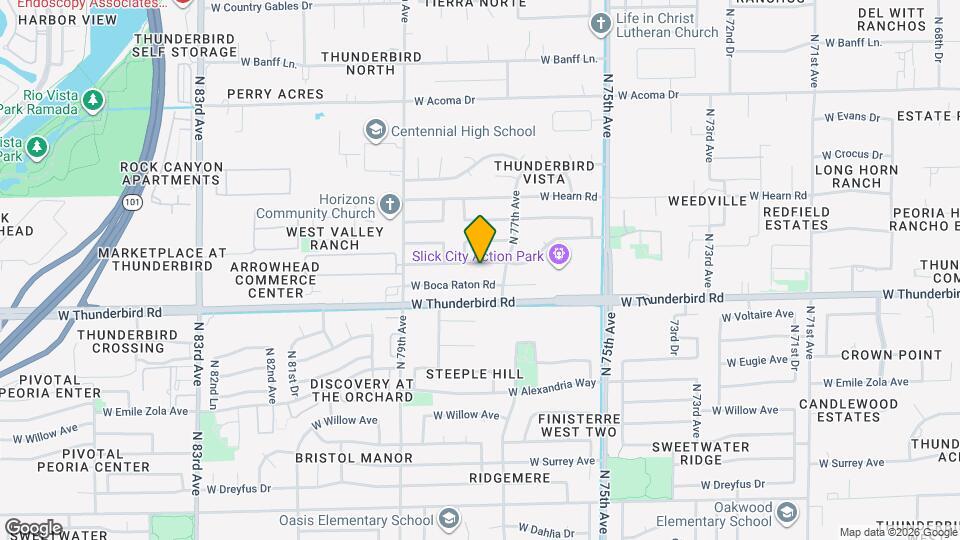 7747 W Calavar Rd Map and Location Details