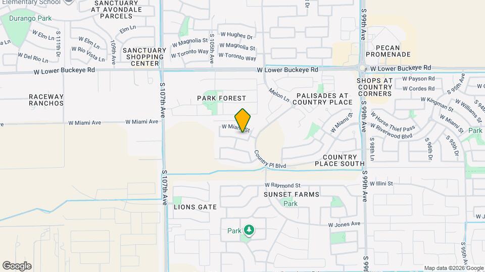 10314 W Pioneer St Mapa y Detalles de la Ubicación