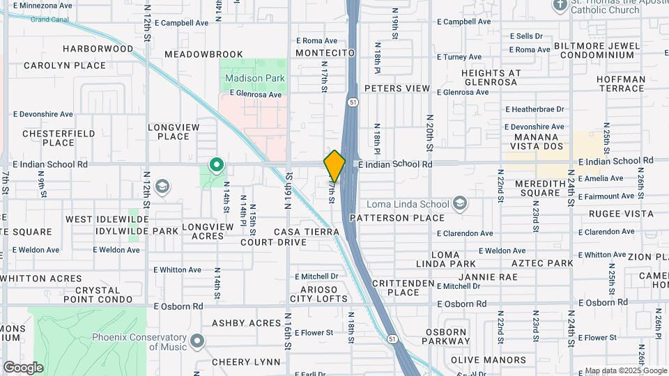 1743 E Amelia Ave Map and Location Details