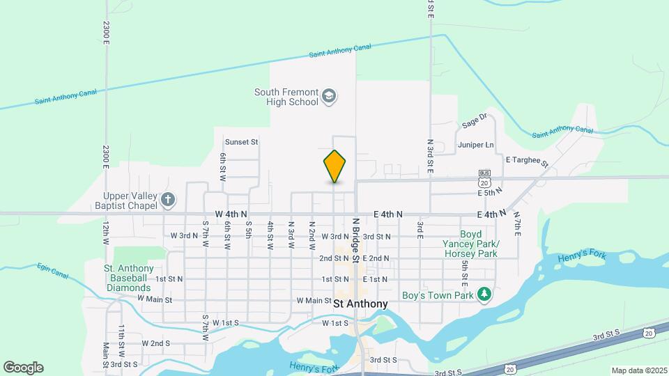 436 W 1st N Map and Location Details