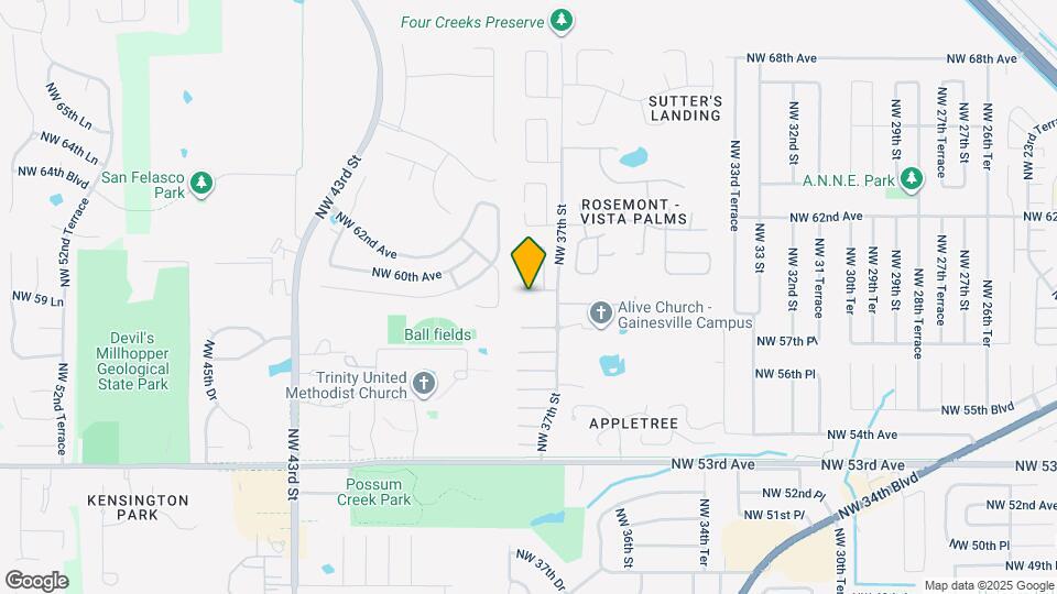 3737 NW 59th Pl Map and Location Details