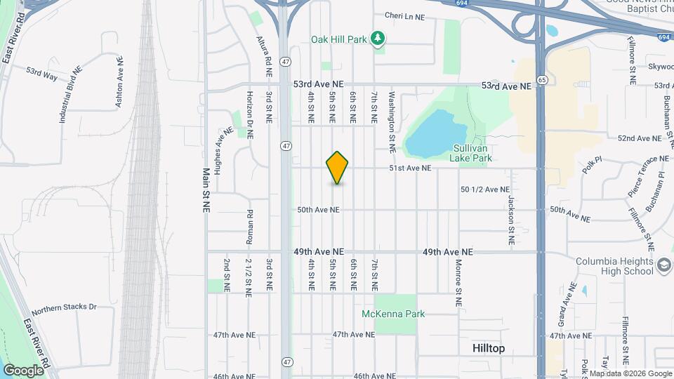 5027 5th St NE Map and Location Details