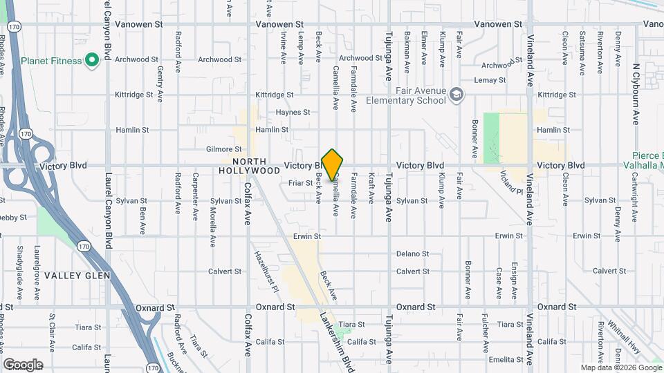 6321 Camellia Ave Map and Location Details